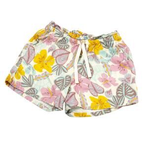 Cat & Jack Soft Shorts sz S (6/6x) Girls Pull on Shorts Floral Print Soft
